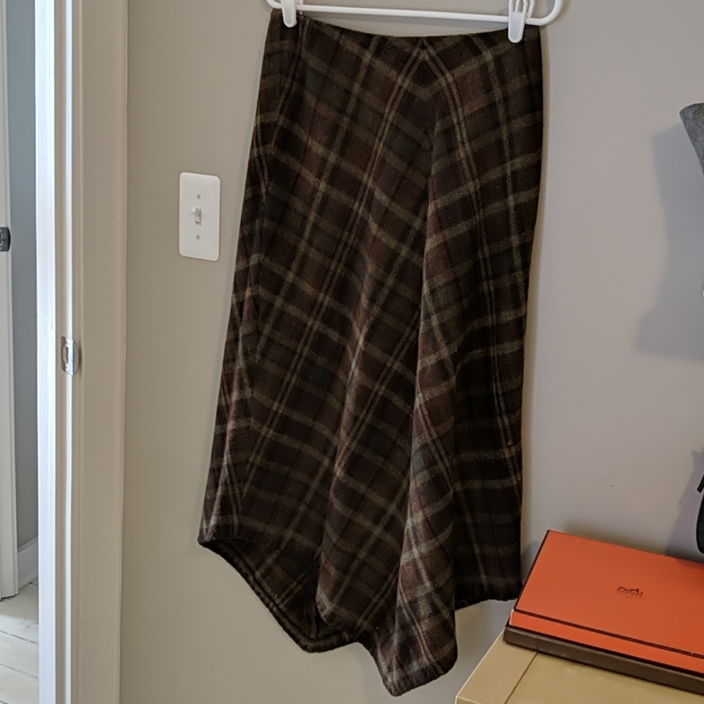 Ralph Lauren Wool Plaid Skirt